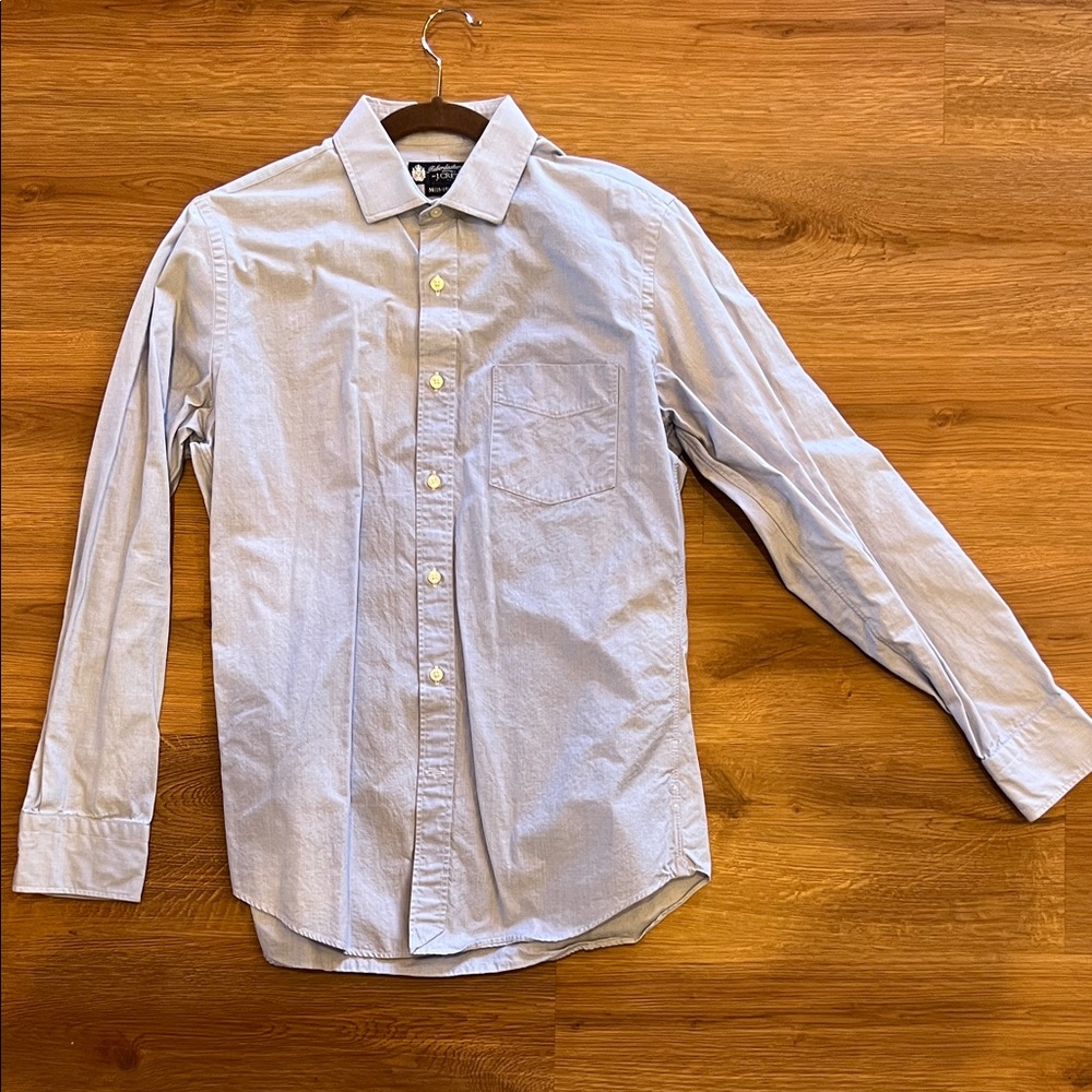 J. Crew Men's Sky Blue Casual Button-Down Shirt